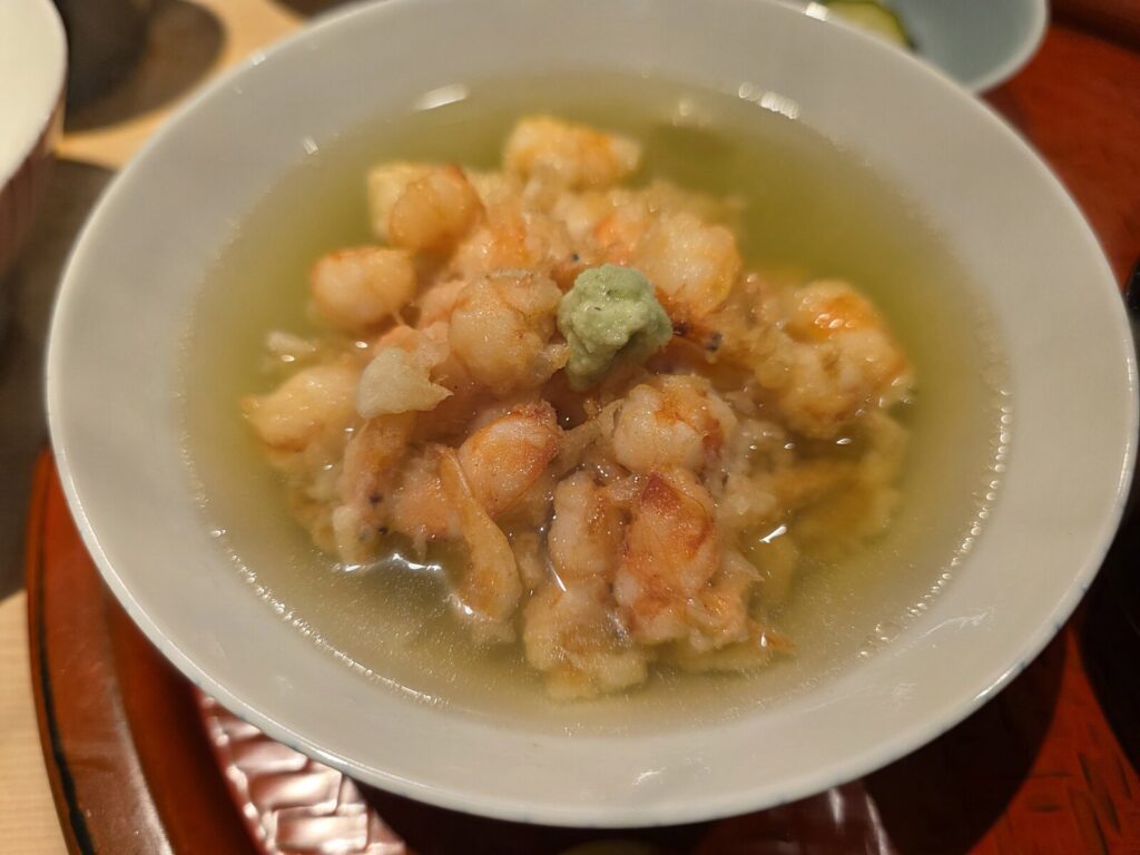 てんぷら深町で味わった締めの天茶