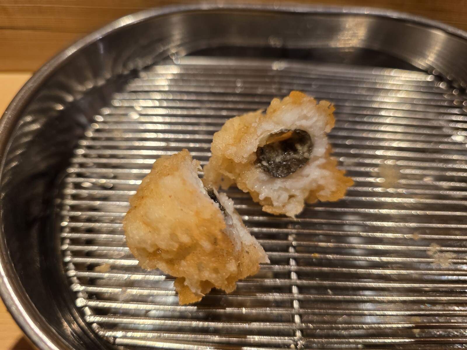 断面まで見える季節の天ぷら