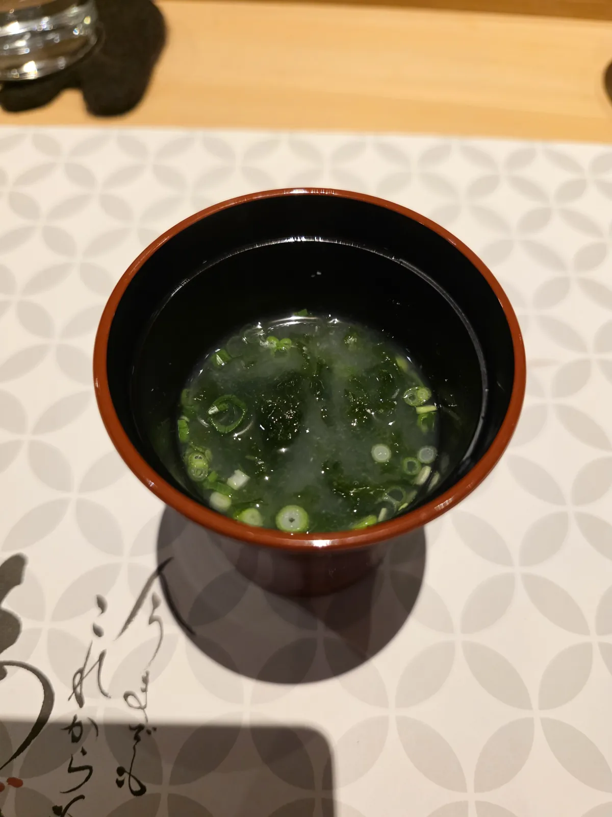 姫沙羅のコース終盤に提供された椀物