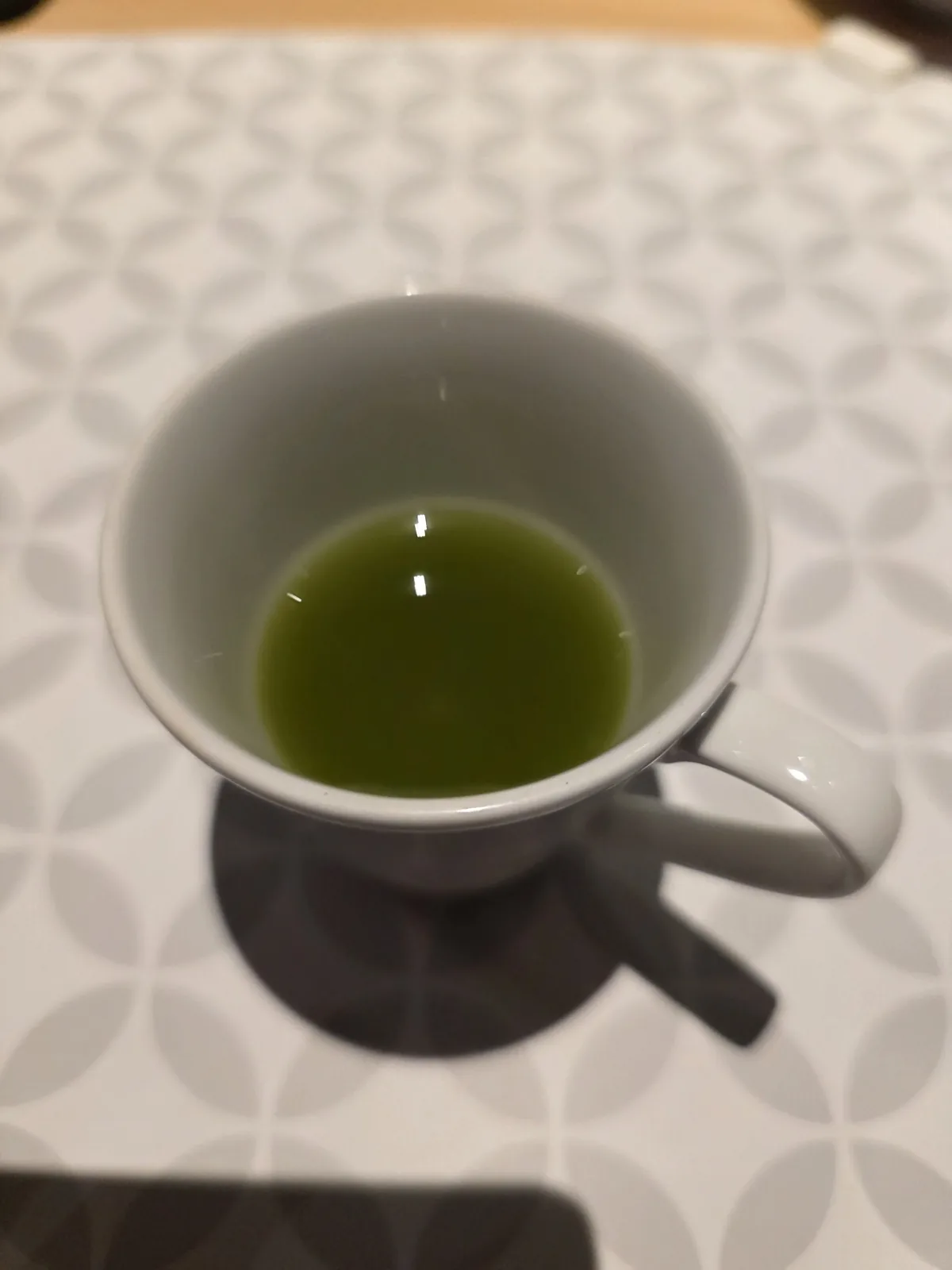 姫沙羅のコースの合間に出されたお茶