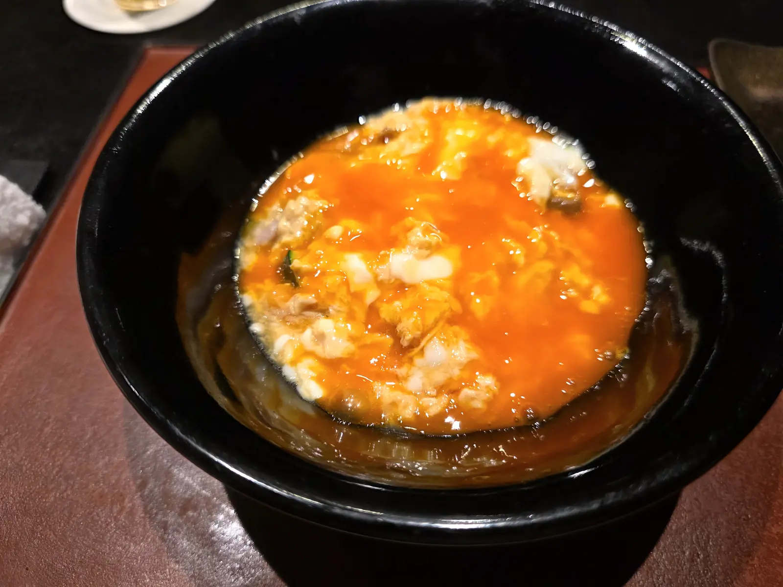 蛤坂まえかわのコース終盤に供された卵を使った料理