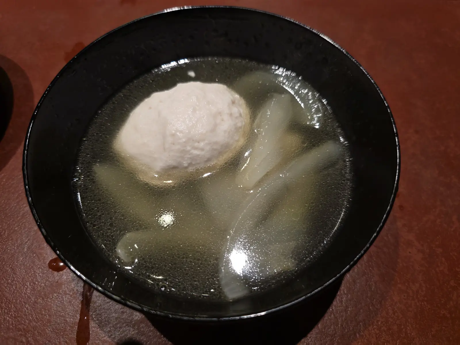 蛤坂まえかわのコースで供された汁物