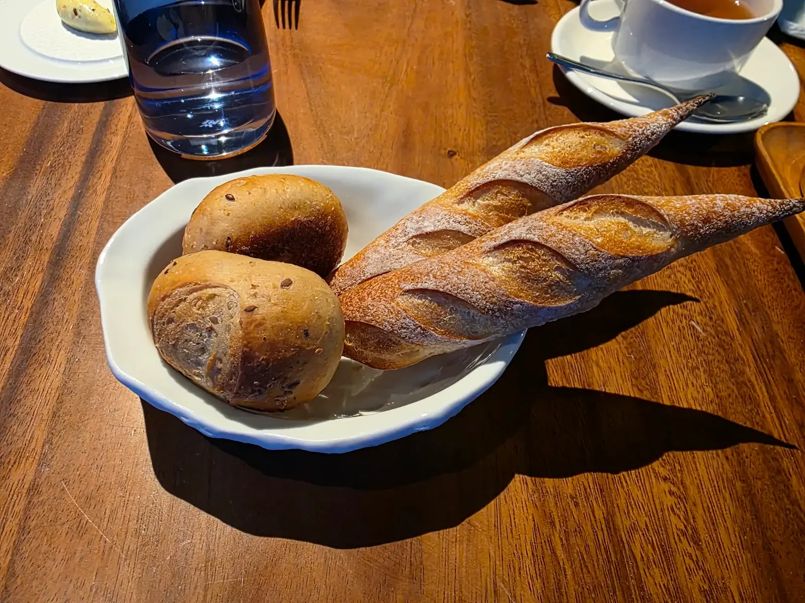 セントーサのOcean Restaurantで提供されたパン