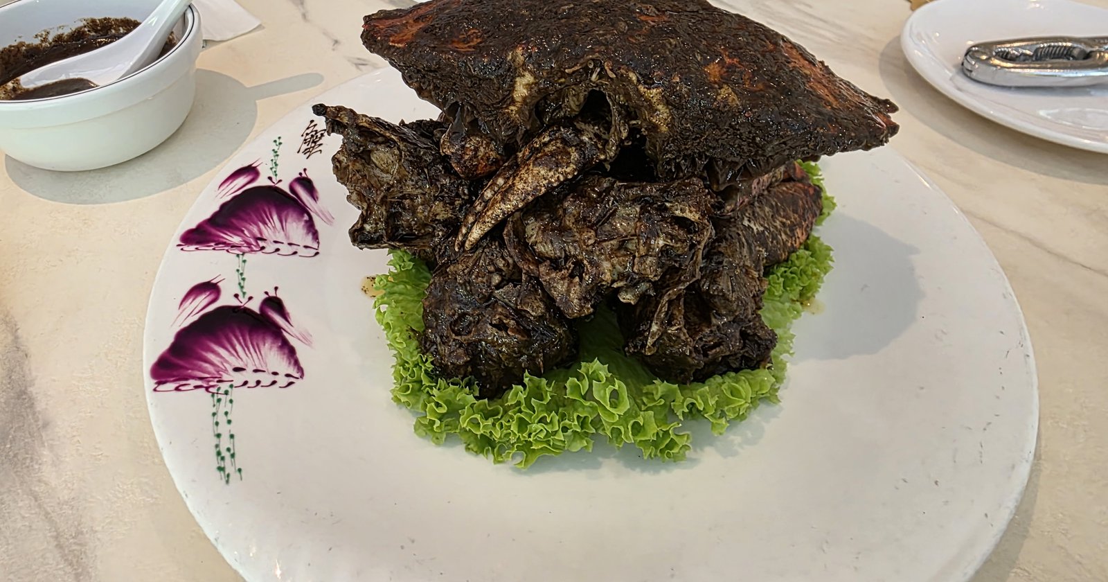 シンガポールLong Beach Seafoodのブラックペッパークラブ