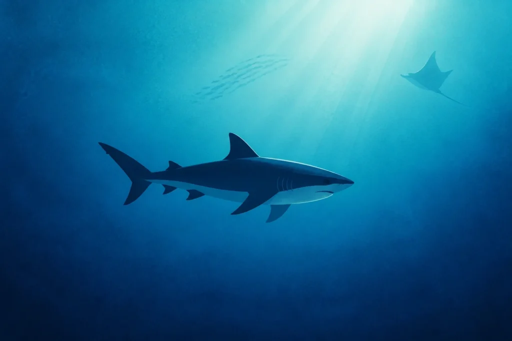 Singapore Oceanariumを約2時間で巡るシンプルなイメージイラスト