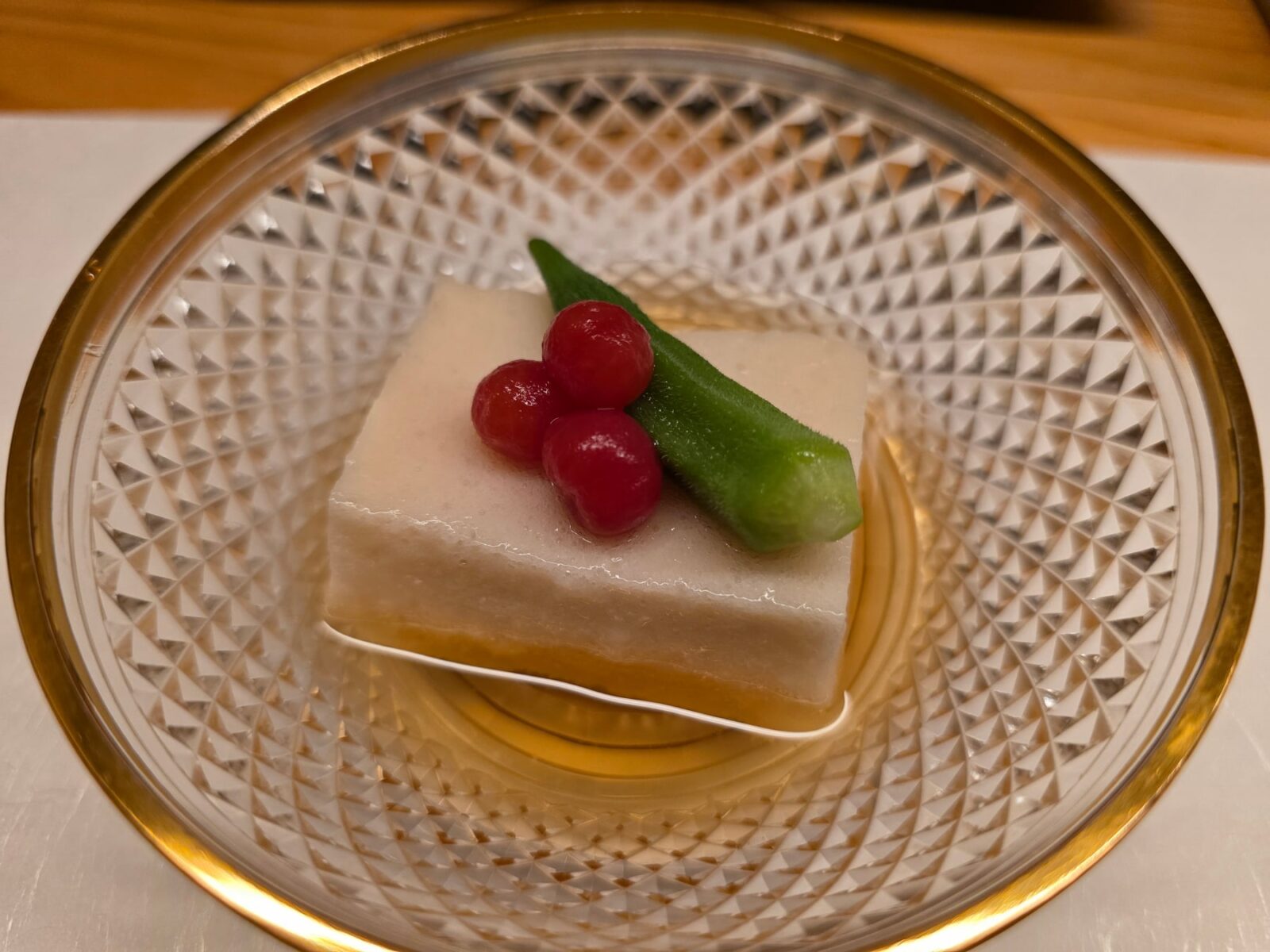 天ぷら小泉のおまかせコースで提供された先付