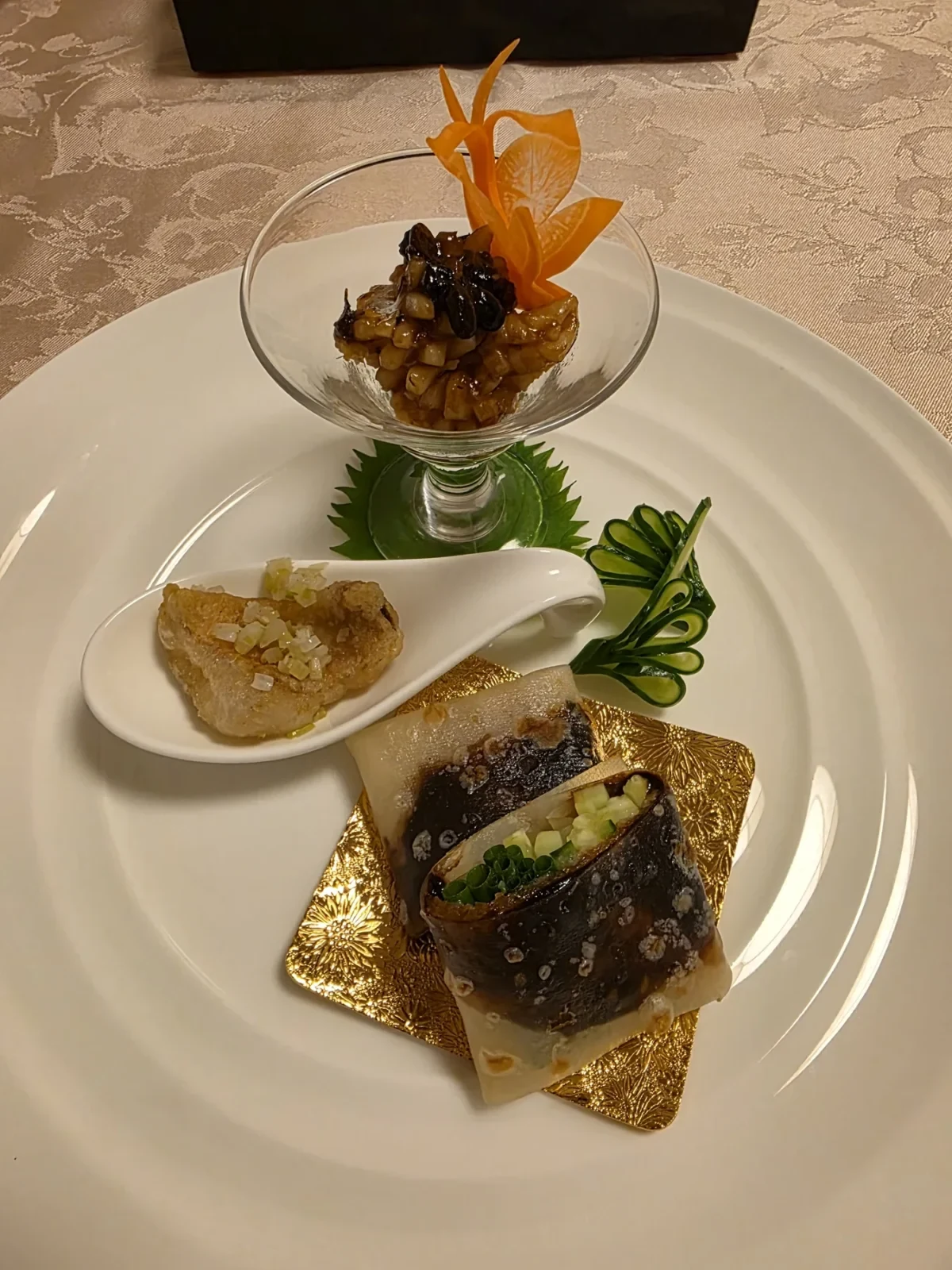 中国料理 リトル上海の季節のシェフセレクト彩り三種