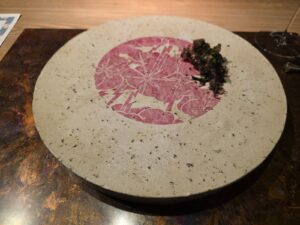 Trésonnierのディナーの一皿