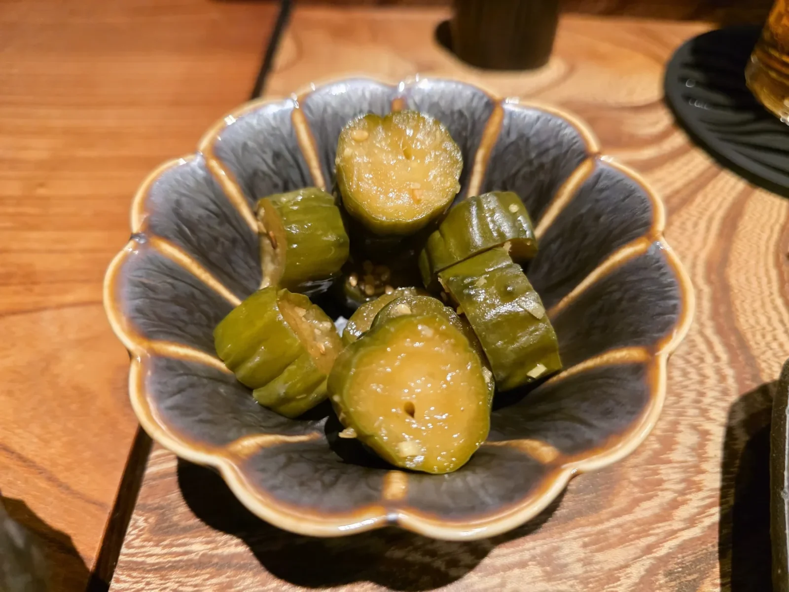 やき鳥 卍郎でいただいた野菜の小鉢