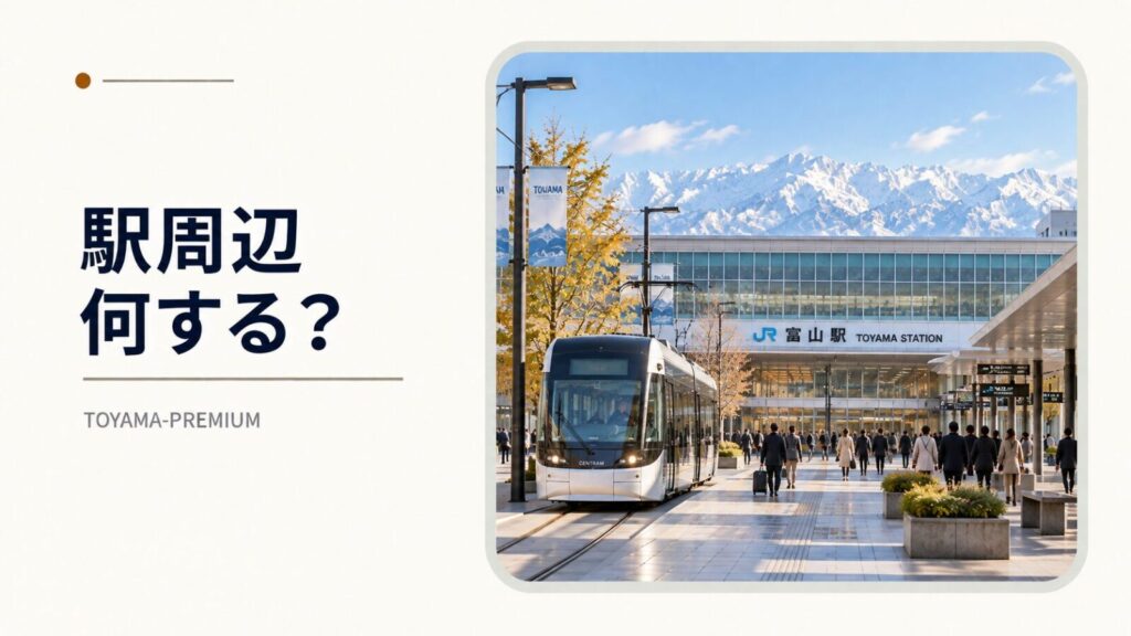 富山駅周辺での過ごし方ガイドのアイキャッチ画像