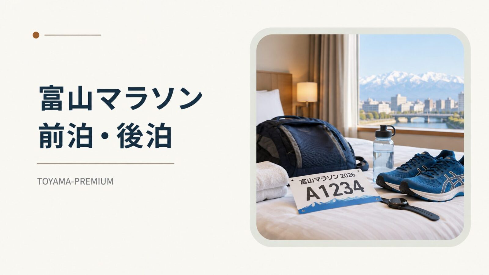 富山マラソン前泊後泊の記事アイキャッチ画像