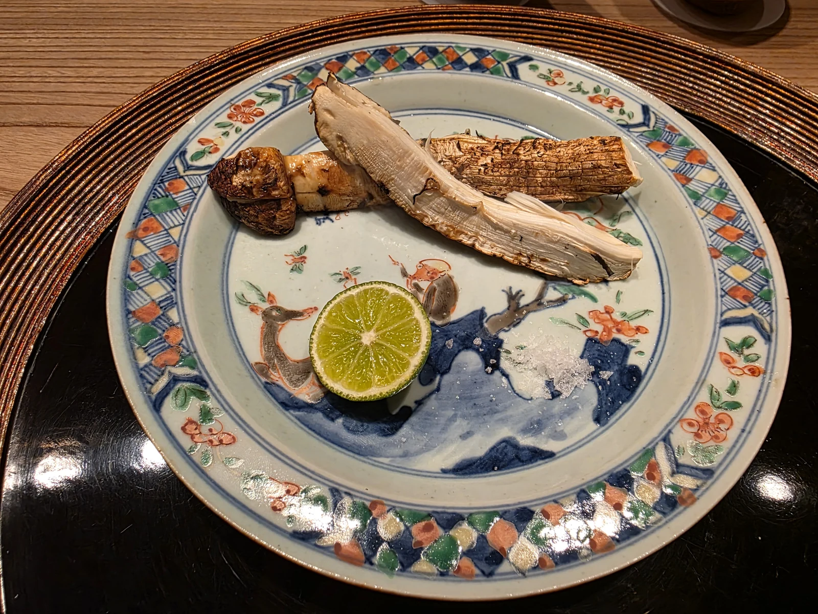 木山で追加した焼き松茸