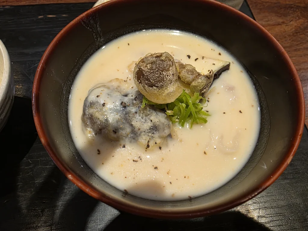 朝食 喜心 kyotoで食べた京白味噌の豚汁