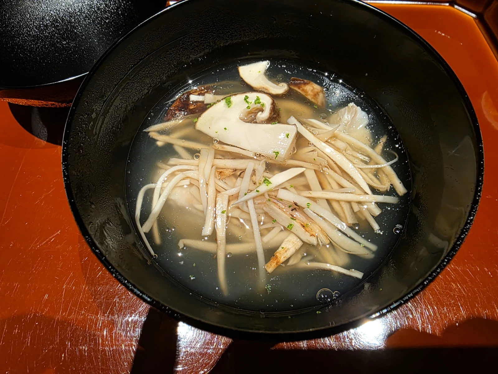 杦 SENで食べた松茸と白甘鯛の椀