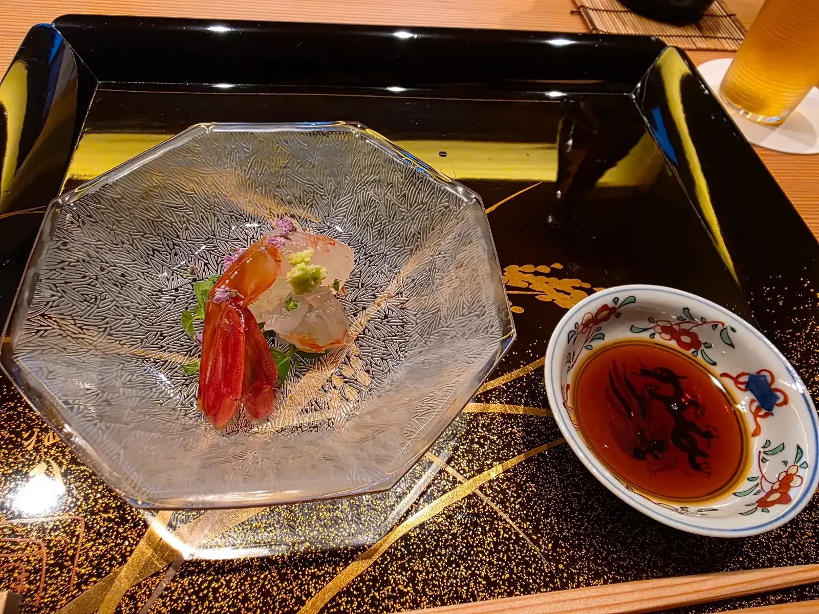 海老亭別館のおまかせ序盤の海老料理